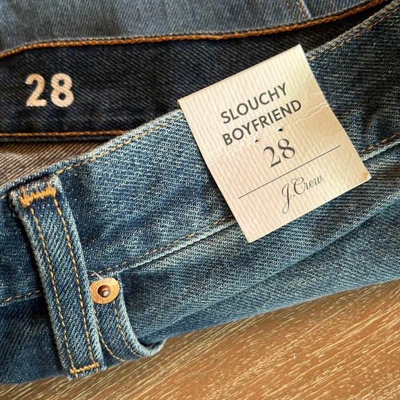 J Crew Jeans Denim Slouchy Boyfriend Medium Wash Blue Vintage Style Relaxed 28 - Picture 9 of 10
